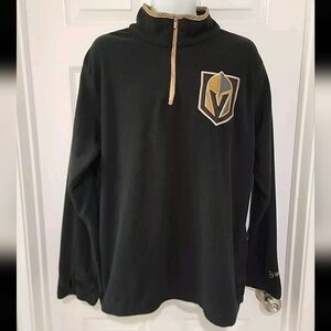 NHL Las Vegas Golden Knights Men's Fleece Pullover 1/4 Zip Logo Station Casino